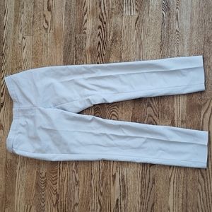 (0) Calvin Klein Neutral Straight Leg Trousers Business Office Workwear Formal